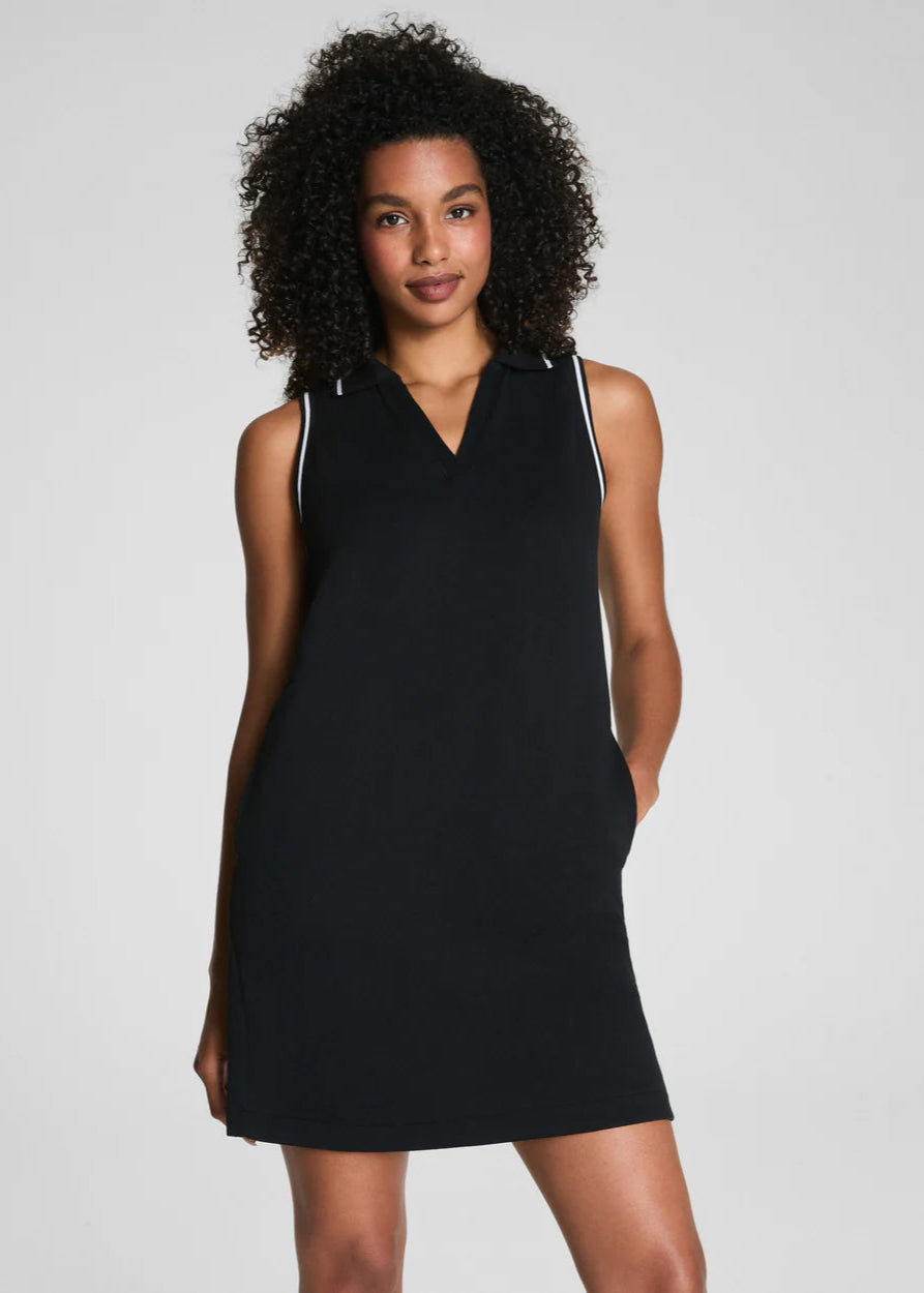 Pique Sleeveless Polo Dress