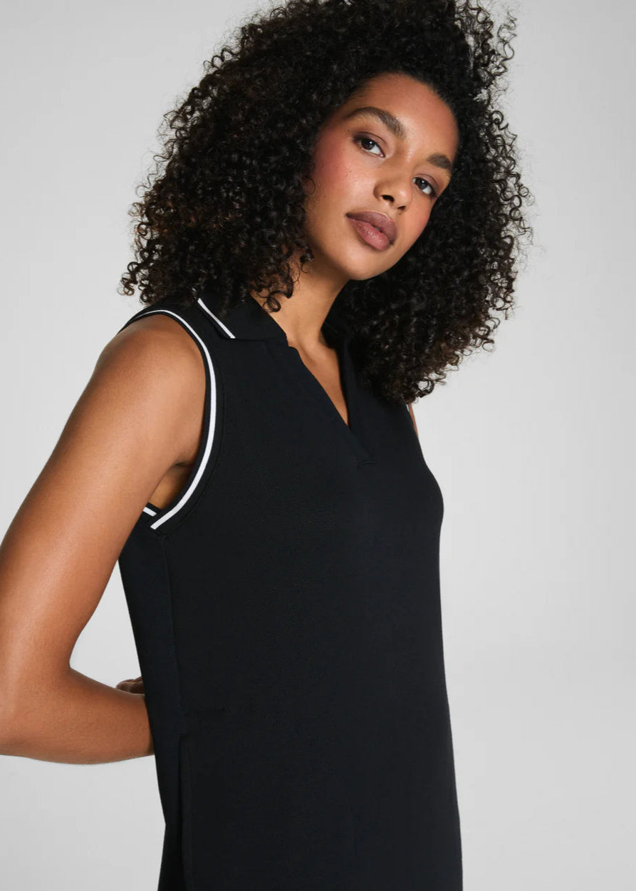 Pique Sleeveless Polo Dress