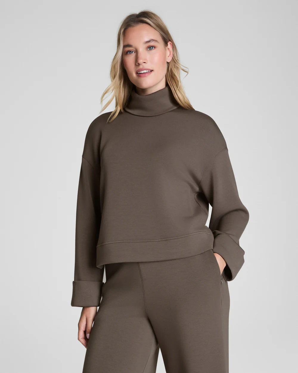 AirEssentials Cropped Turtleneck