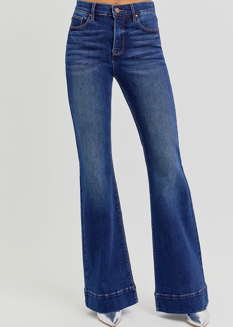 Tummy Control High Rise Flare Jeans