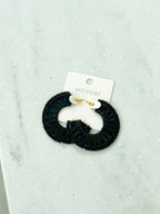 Bella Beaded Raffia Earrings