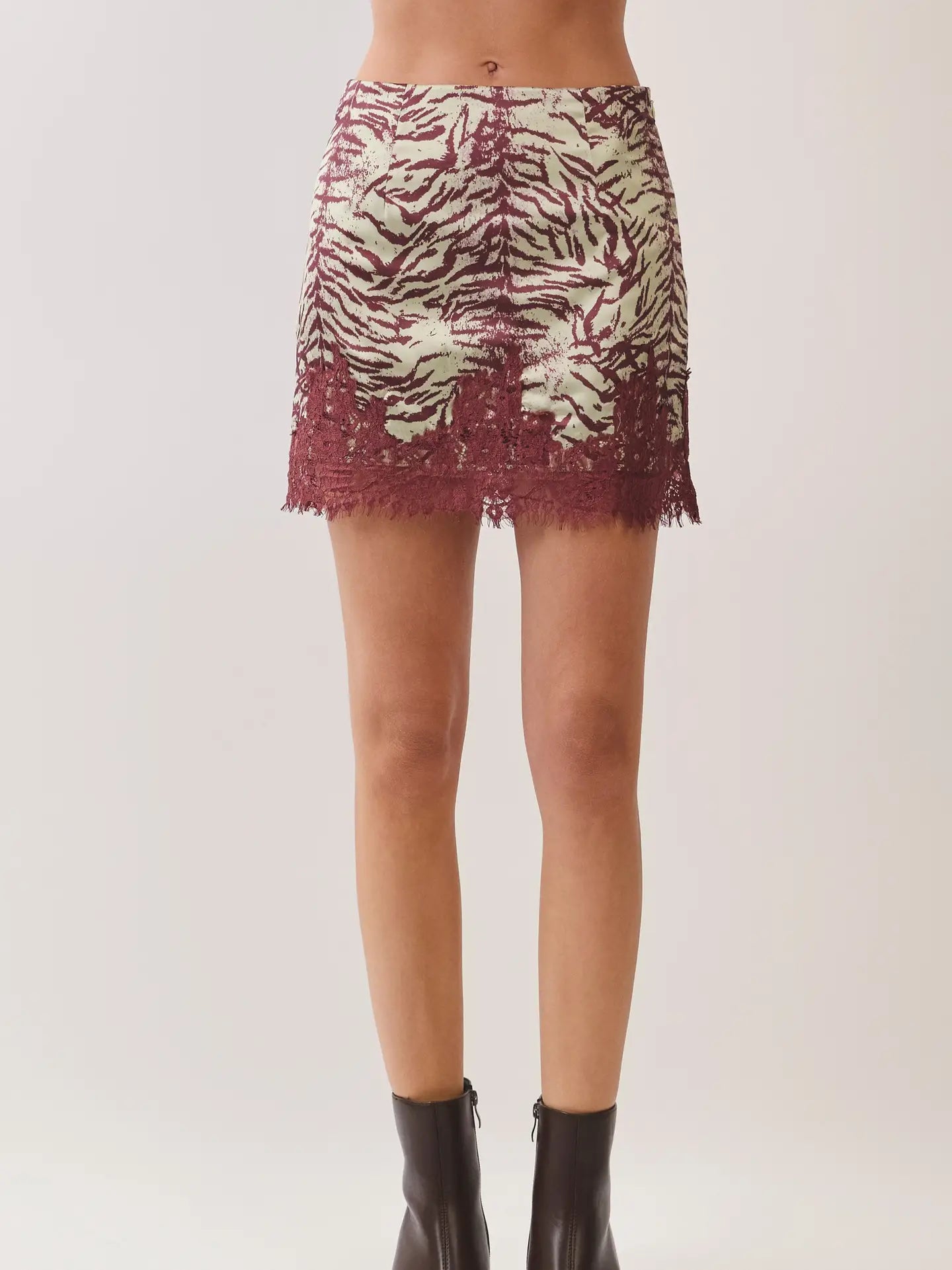 Clara Lace Edge Zebra Skirt