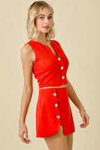 Kendra Wavy Cutout Vest