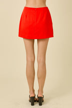 Kendra Wavy Cutout Mini Skort