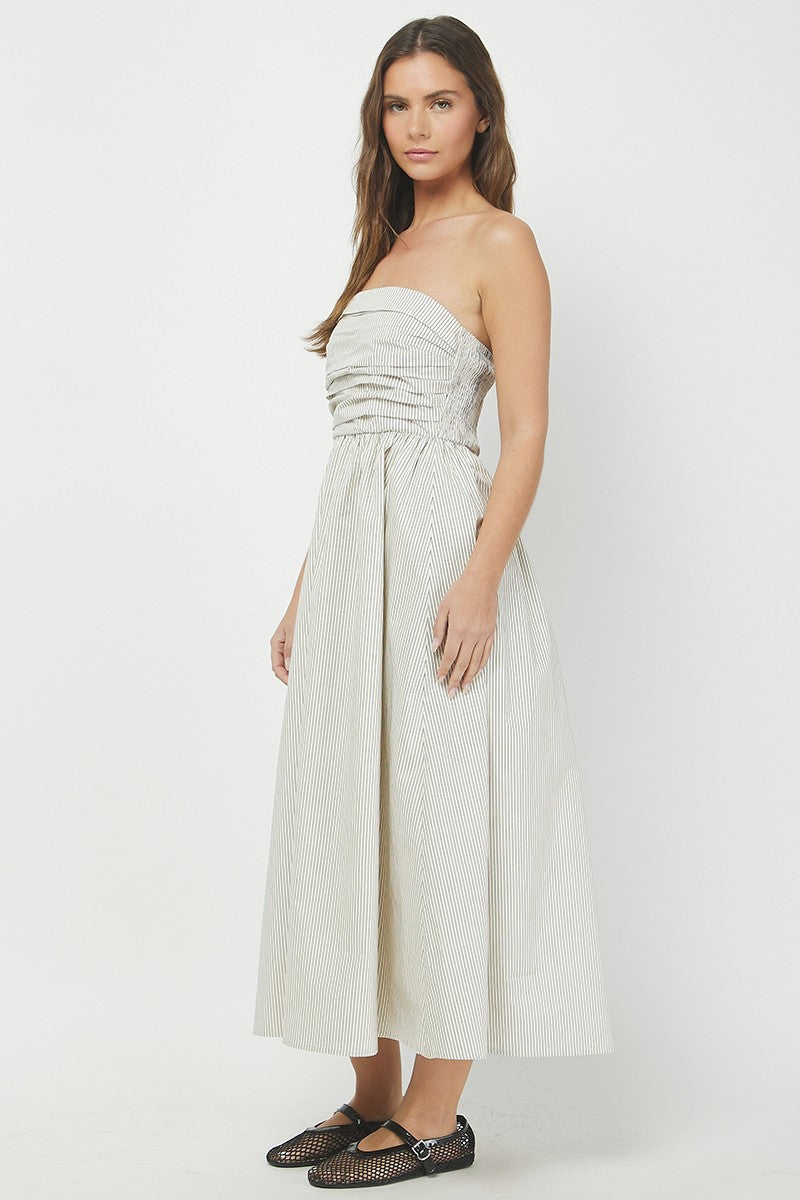 Everhart Pinstripe Maxi Dress