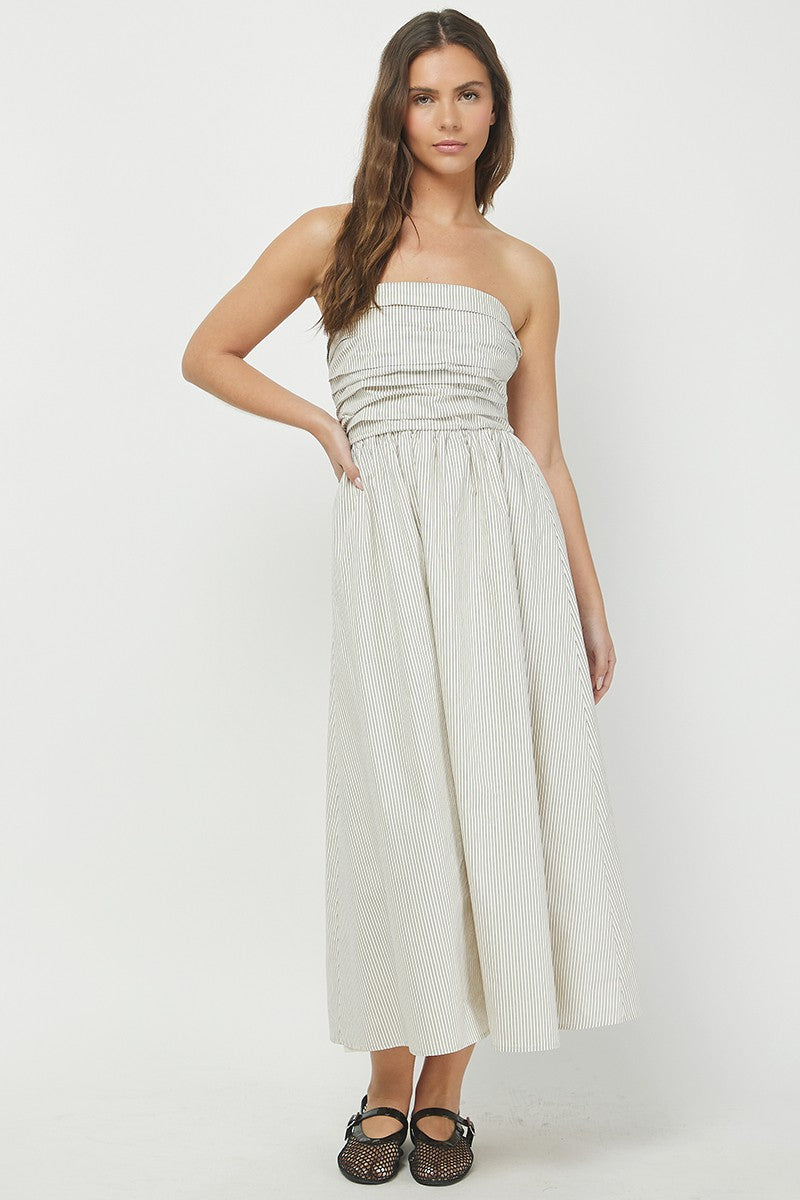 Everhart Pinstripe Maxi Dress