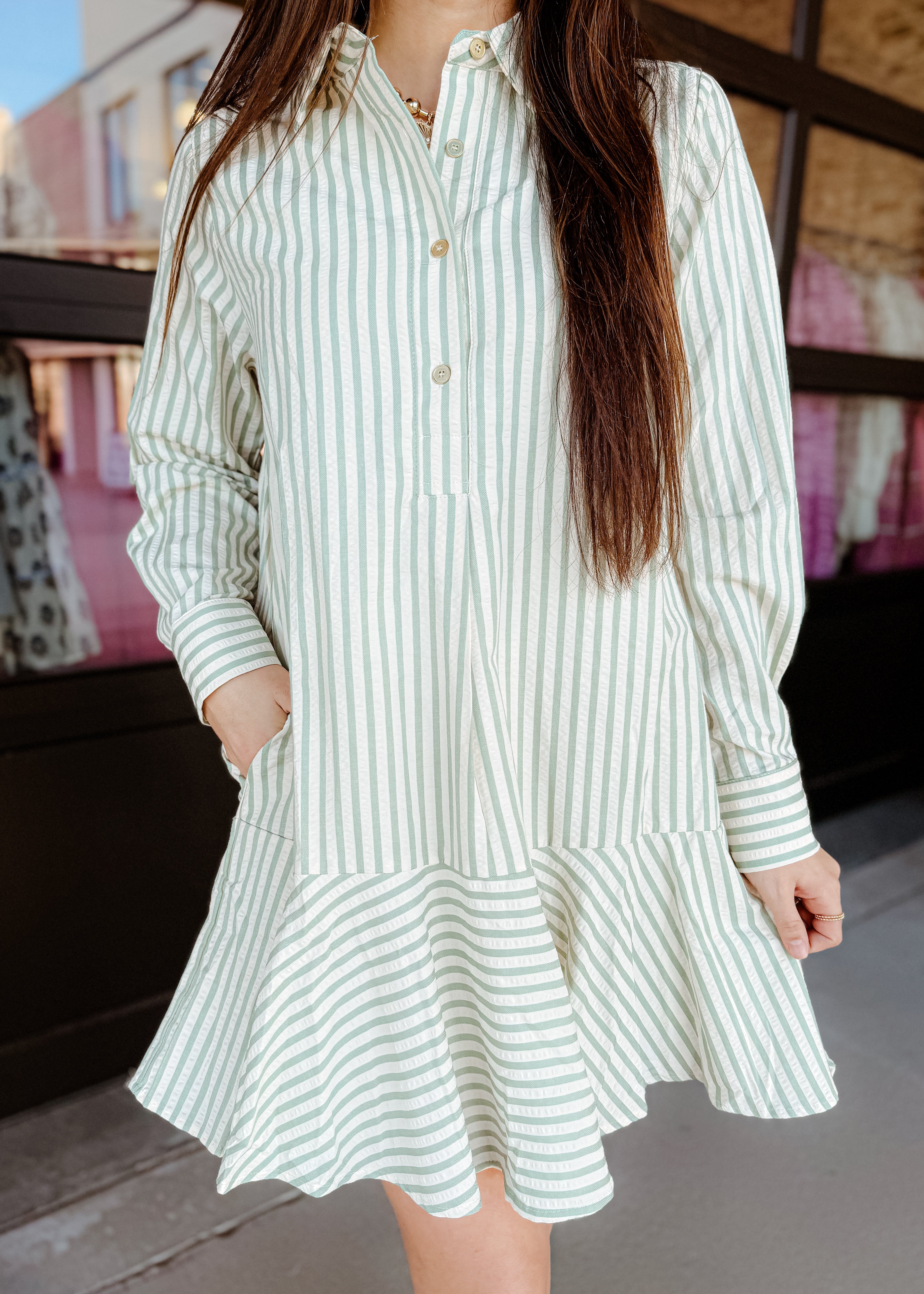 Lacey Long Sleeves Mini Dress