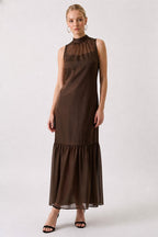 Evie Mock Neck Maxi Dress