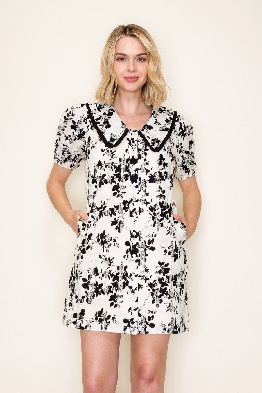 Gemma Puff Sleeve Mini Dress