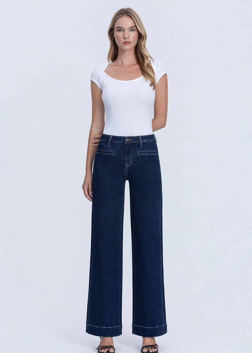 High Rise Wide Leg Jeans