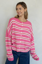 Erin Varsity Stripe Piper Cardigan
