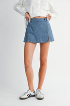 Tessa Denim Mini Skort