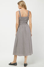 Langley Check Midi Dress