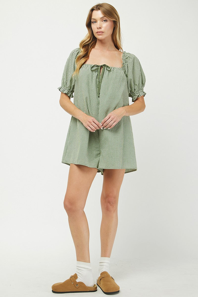 Montrose Gingham Romper