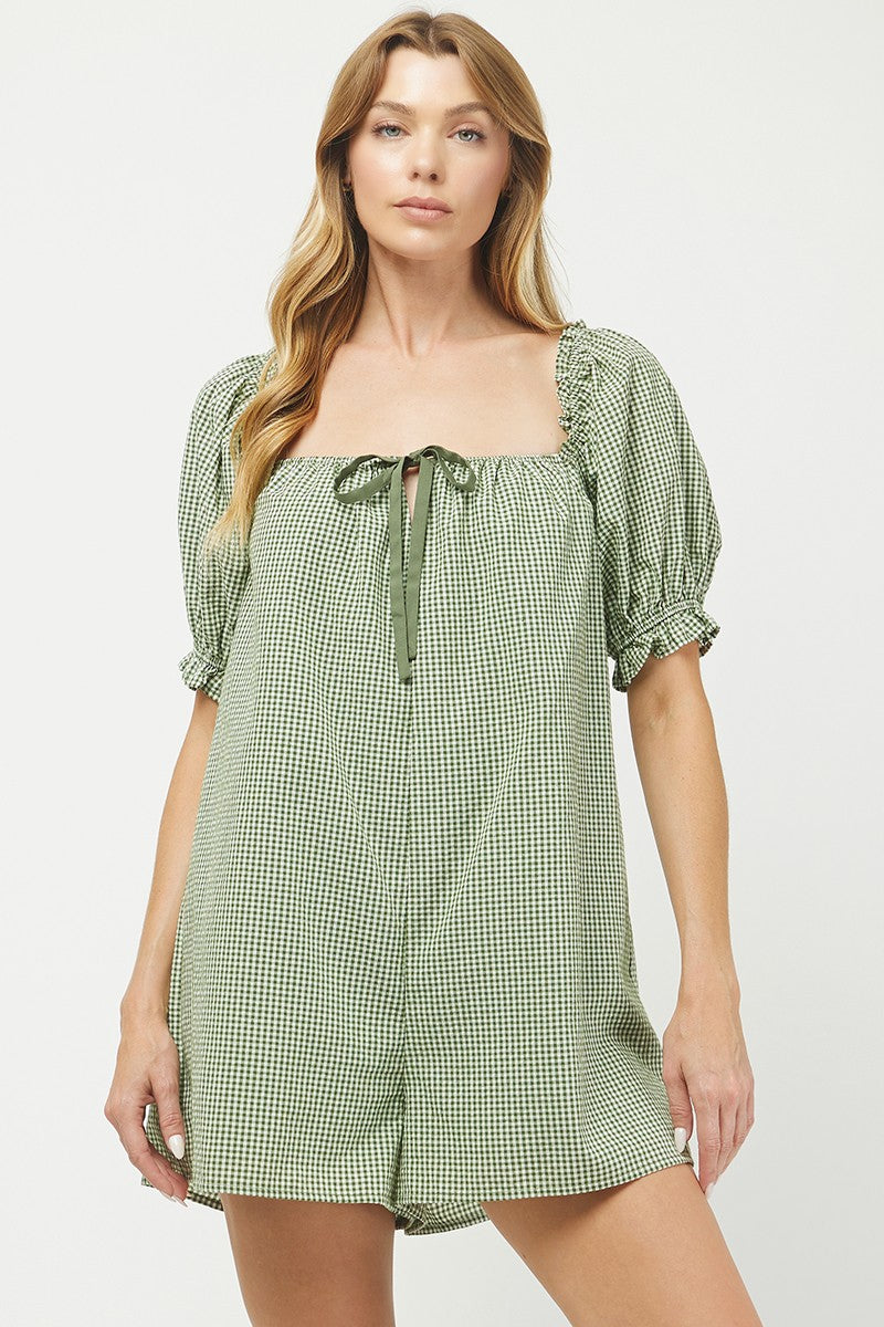Montrose Gingham Romper