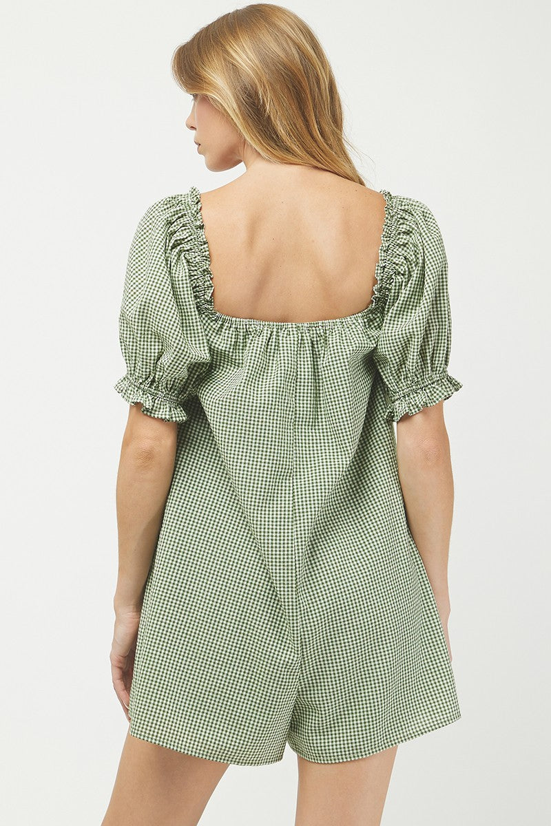 Montrose Gingham Romper