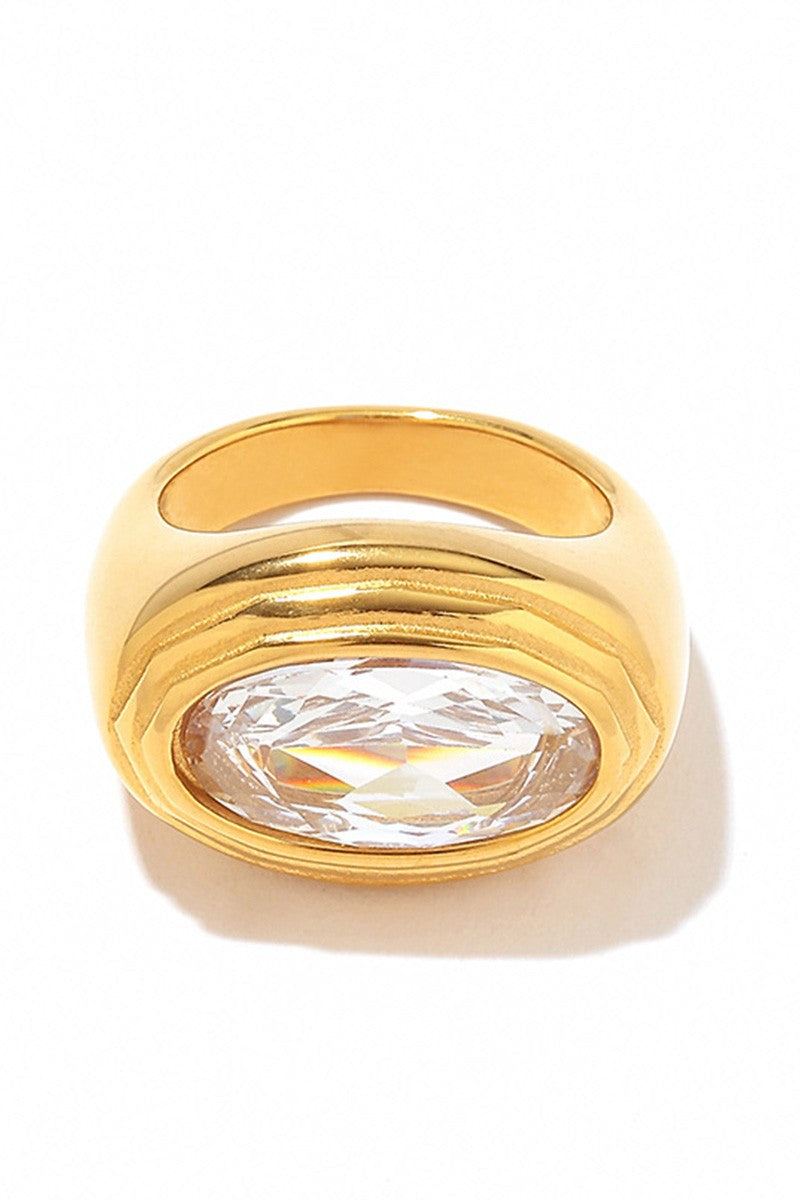 Odette Geometric Zirconia Rings