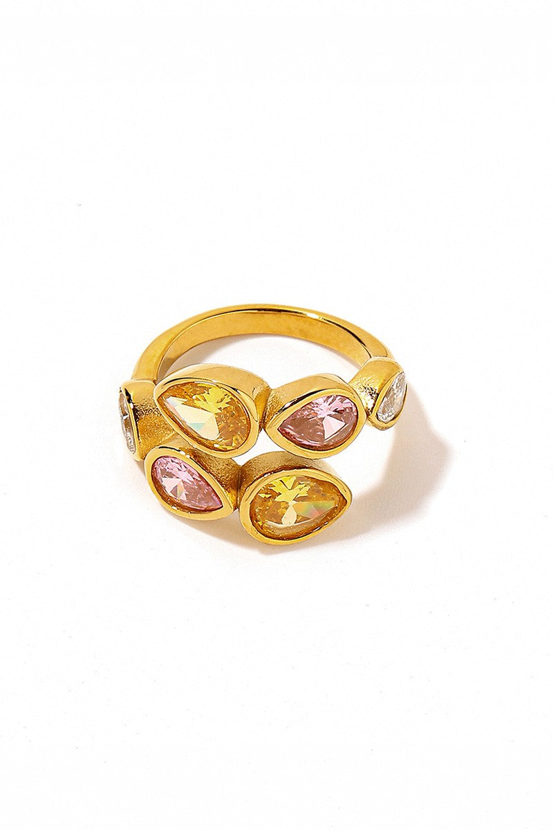 Odette Geometric Zirconia Rings