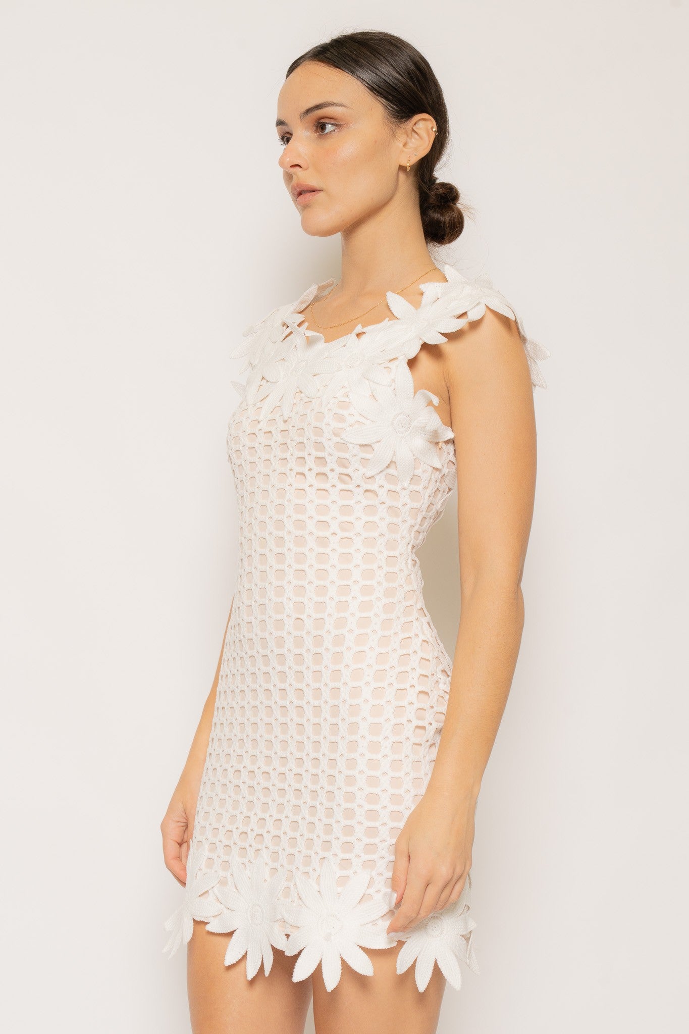 Liora Floral Appliqué Dress
