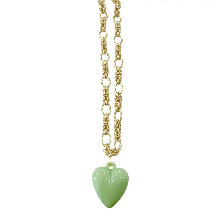 Clara Heart Charm Chain Necklace