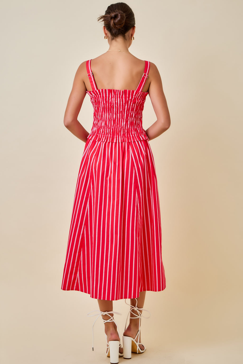 Lauren Striped Midi Dress