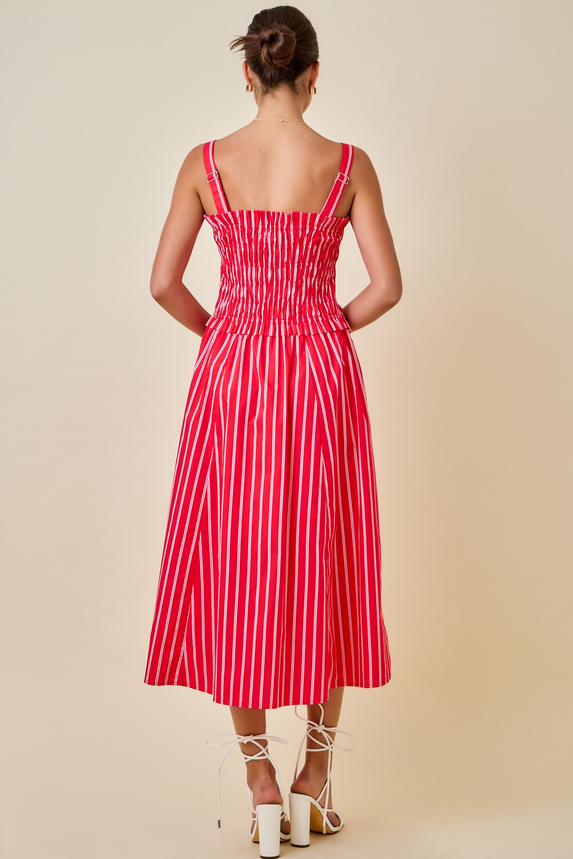 Lauren Striped Midi Dress