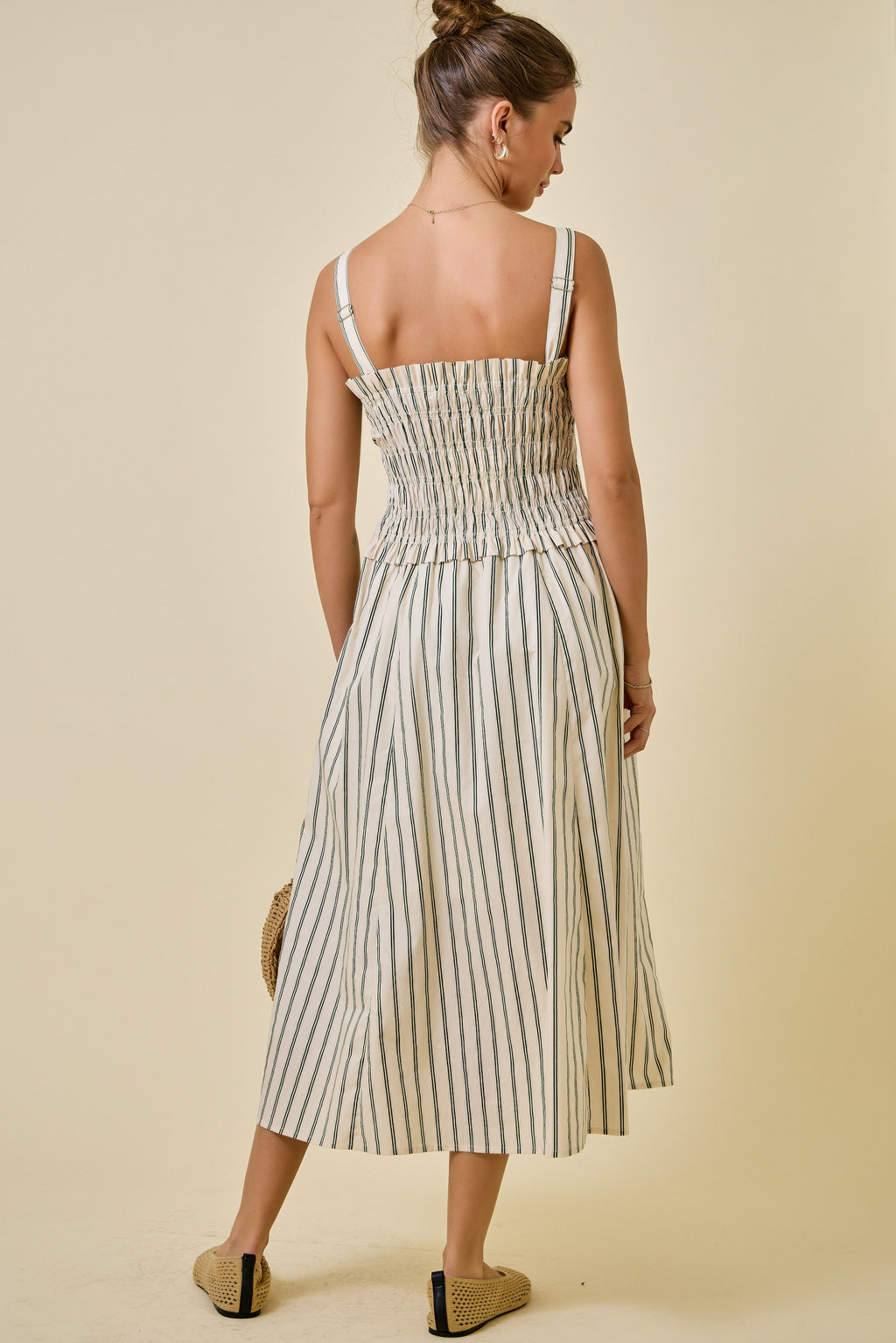 Lauren Striped Midi Dress