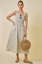 Lauren Striped Midi Dress