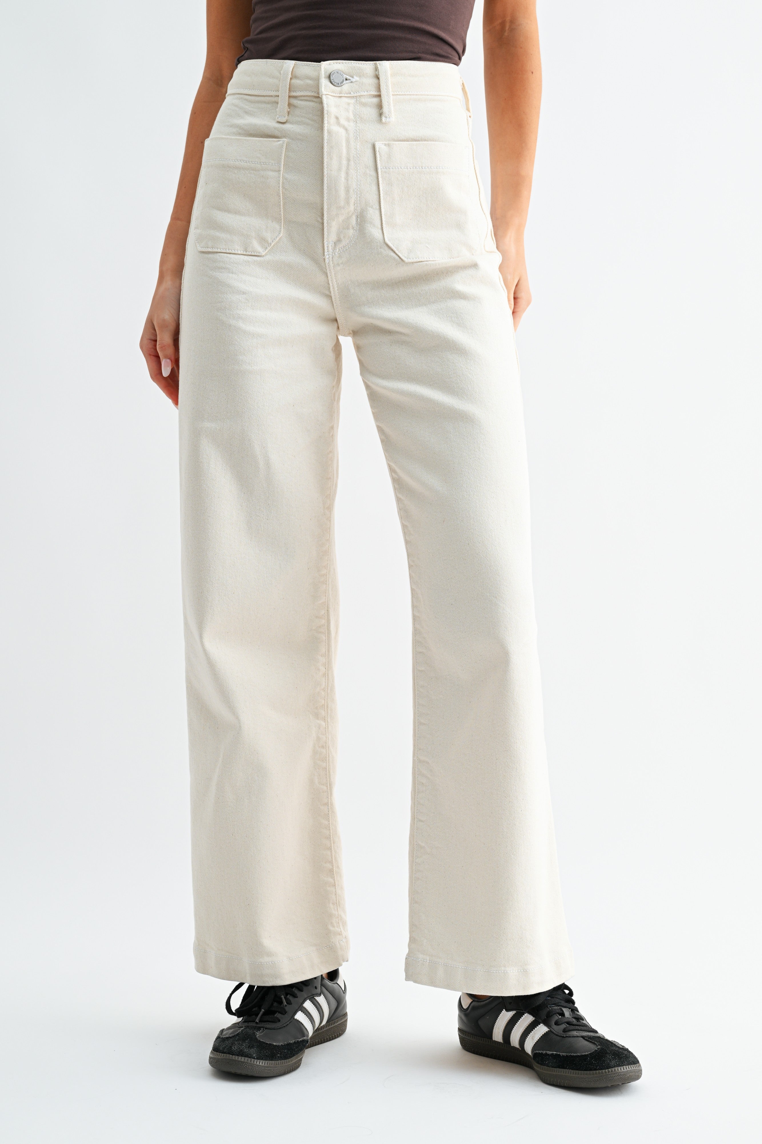 Patch Pocket Wide Leg Pants