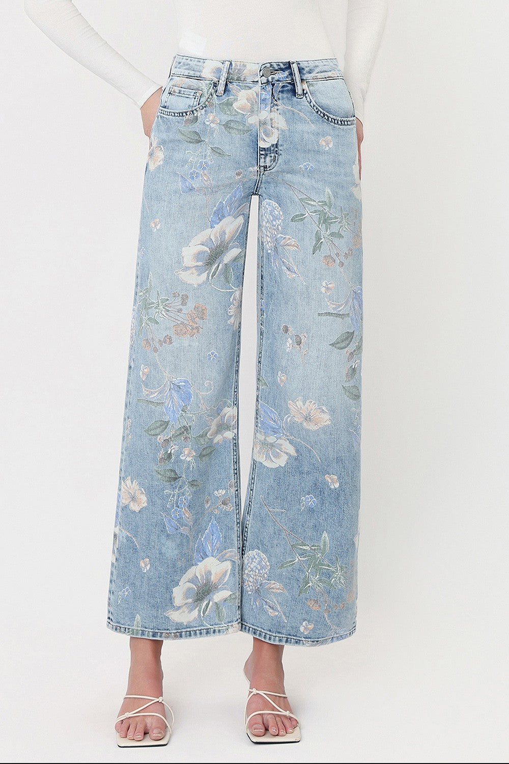 Harper Floral Extreme Vintage Jeans
