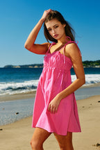 Lucy Tie-strap Ruffled Mini Dress