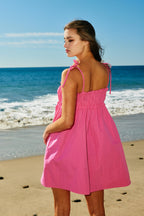 Lucy Tie-strap Ruffled Mini Dress