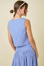 Macy Gingham Sleeveless Top