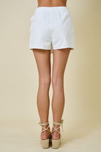Sadie Side-Tie Wrap Mini Skort