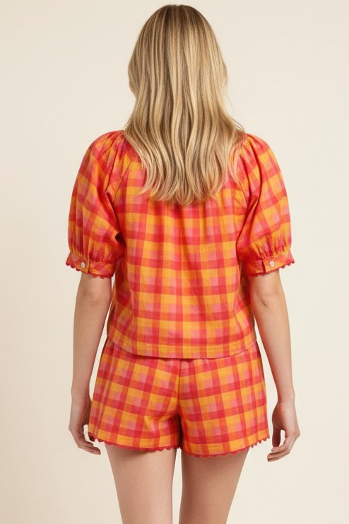 Savannah Gingham Top