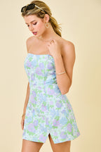 Tia Floral Strapless Mini Dress