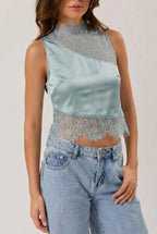 Lacy Sleeveless Top