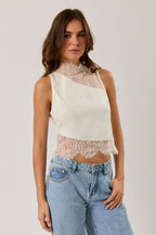 Lacy Sleeveless Top