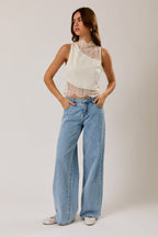 Lacy Sleeveless Top