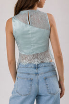 Lacy Sleeveless Top