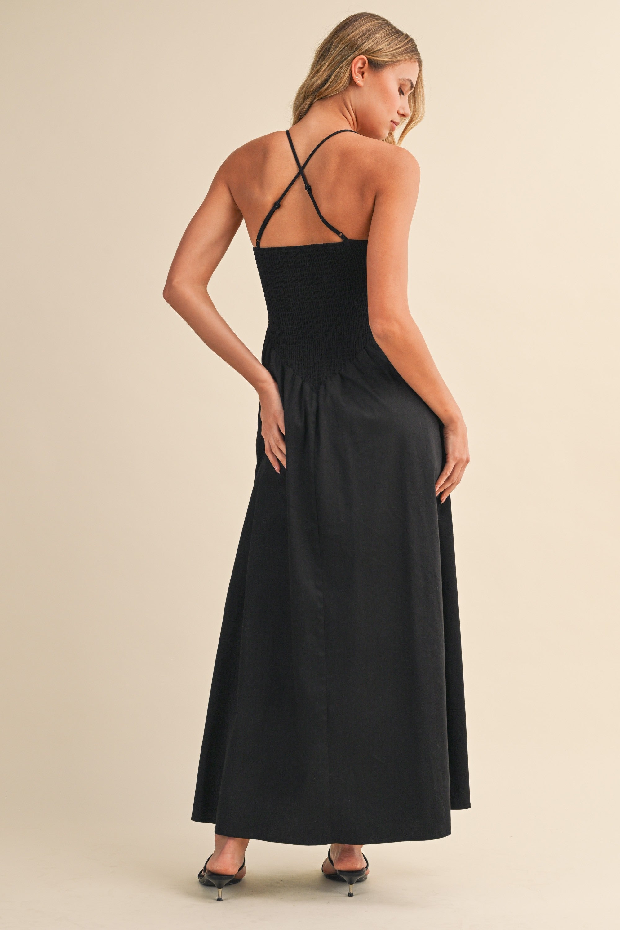 Natalie Smocked Top Midi Dress