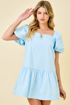Eliana Knotted Neck Mini Dress