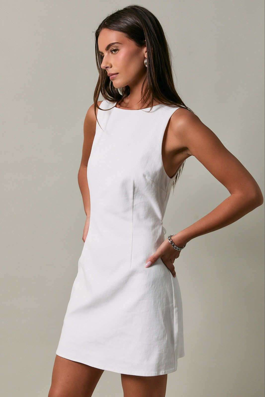 Micah High Neck Mini Dress