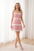 Zinnia Riviera Lace Mini Dress