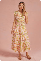 Fauna Bloom Midi Skirt Set