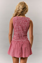 Cecelia Smocked Gingham Mini Dress