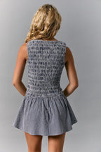 Cecelia Smocked Gingham Mini Dress