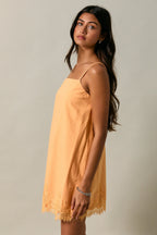 Ally Lace Trim Mini Dress