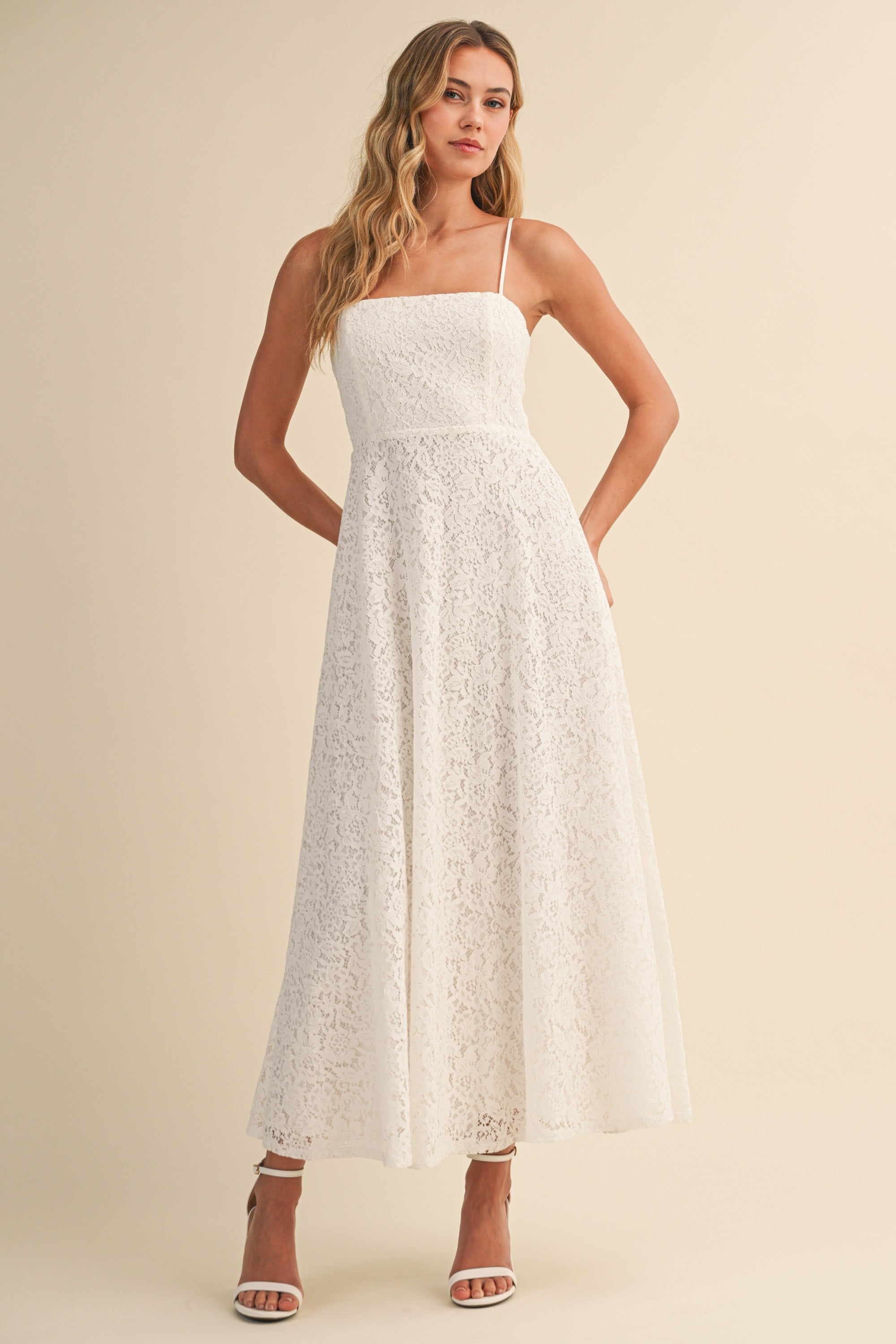 Waverly Lace Midi Dress