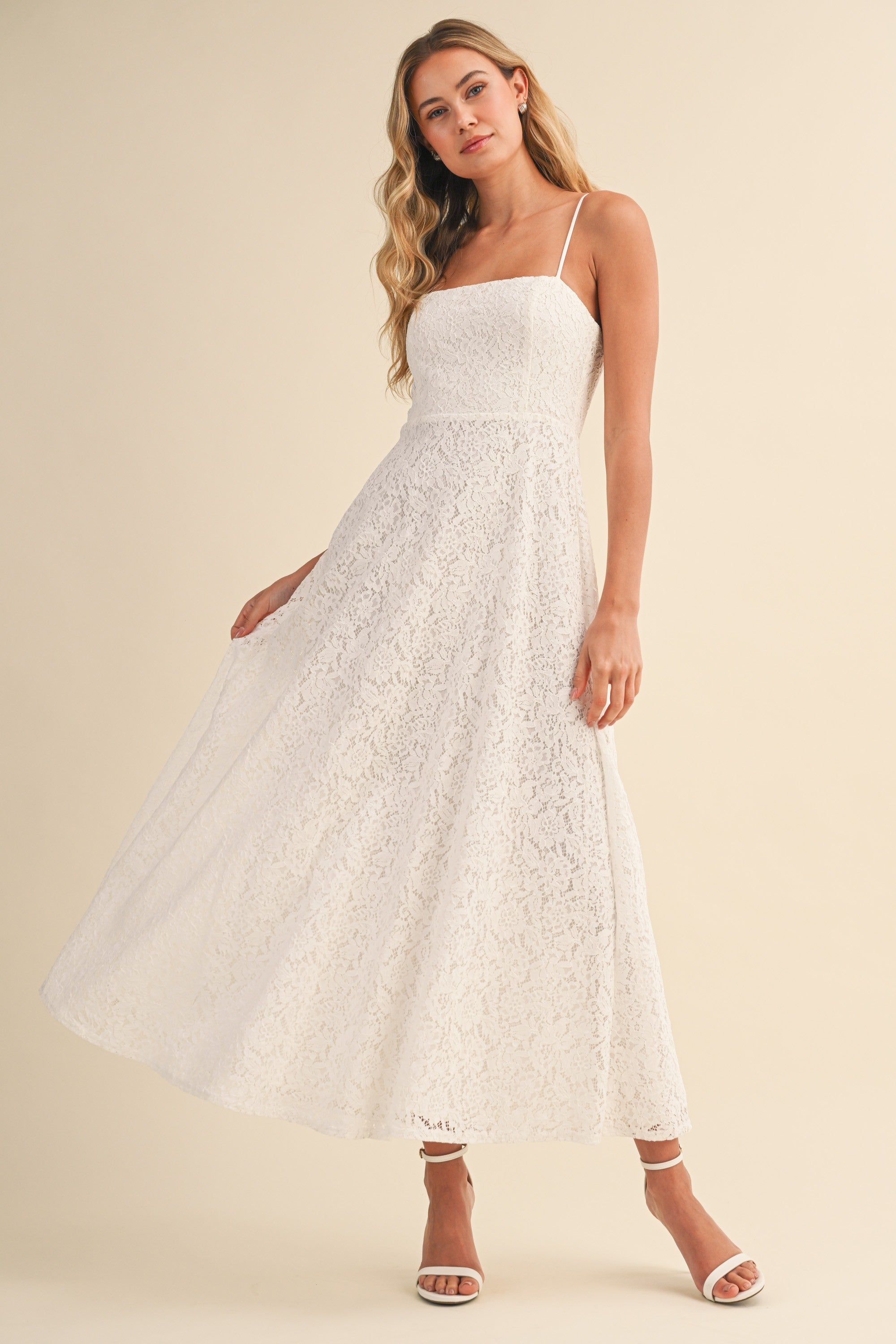 Waverly Lace Midi Dress